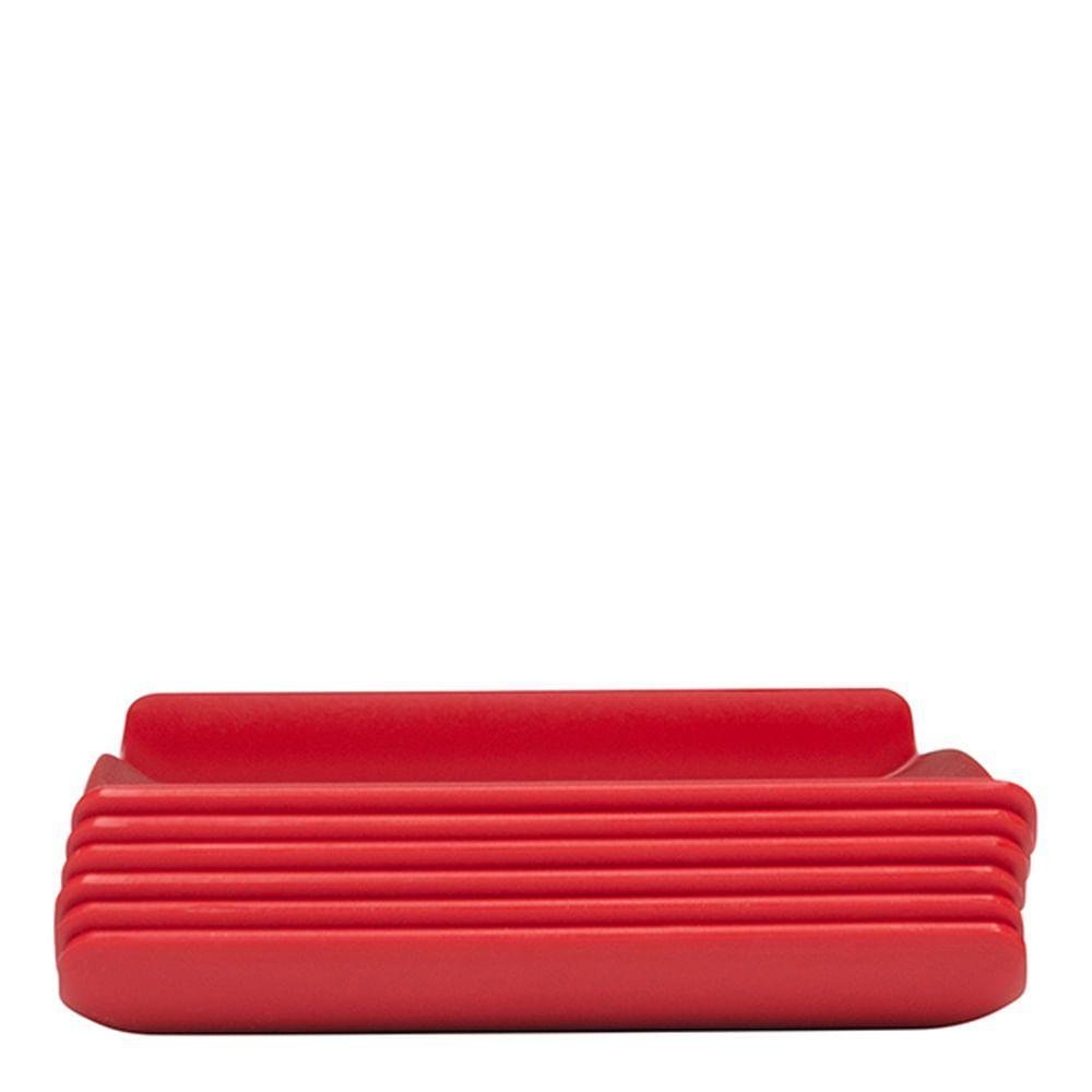 Conjunto de Bandejas Coffee 15x30 6 Peças Vermelho em Polipropileno Linha Tropical Vem - 4