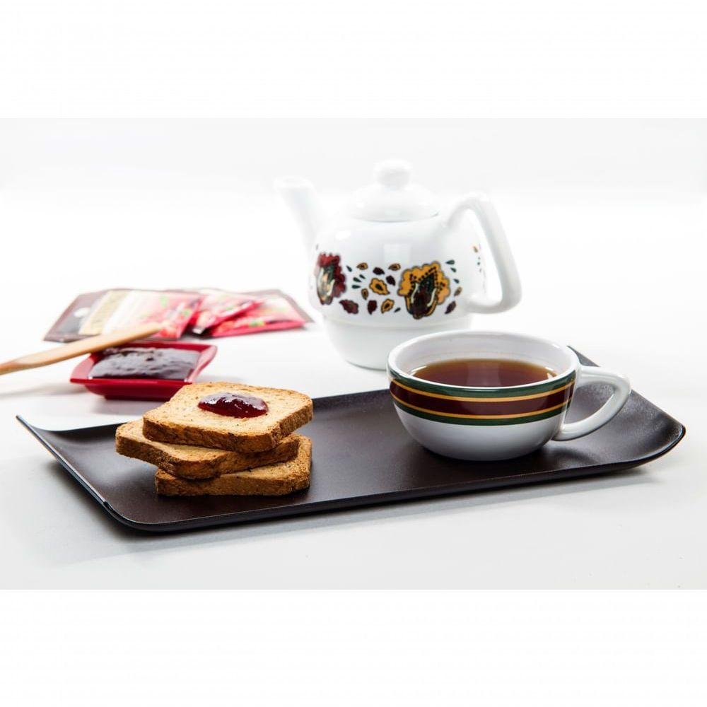 Conjunto de Bandejas Coffee 15x30 6 Peças Vermelho em Polipropileno Linha Tropical Vem - 3