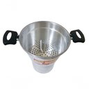 Ver imagem 2 de Cuscuzeira Grande de Alumínio C/tampa de Vidro 3.4l Docesar