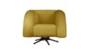 Ver imagem 1 de Poltrona Micheli 94cm Base Reclinável Veludo: Mostarda