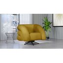 Ver imagem 4 de Poltrona Micheli 94cm Base Reclinável Veludo: Mostarda