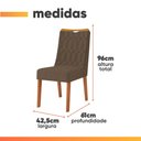 Ver imagem 4 de Conjunto Sala de Jantar Mesa Tampo em Vidro 1,20m Maria 4 Cadeiras Bel