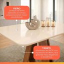 Ver imagem 6 de Conjunto Sala de Jantar Mesa Tampo em Vidro 1,20m Maria 4 Cadeiras Bel