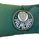 Ver imagem 2 de Almofada Veludo Rineira Bordada Palmeiras 50x30cm. Com Enchimento