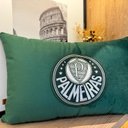 Ver imagem 3 de Almofada Veludo Rineira Bordada Palmeiras 50x30cm. Com Enchimento