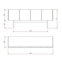 Ver mais imagens de Balcão Buffet Aparador Lenny 184 Cm 4 Portas Laca com Pés em Madeira