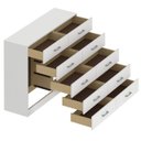 Ver imagem 4 de Cômoda para Quarto 10 Gavetas Caribe Branco