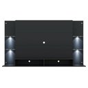 Ver imagem 3 de Painel Com Suporte Tv 60" E 4 Leds Vegas Multimóveis V3678 Preto Preto