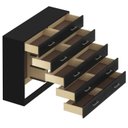 Ver imagem 4 de Cômoda para Quarto 10 Gavetas Caribe Preto
