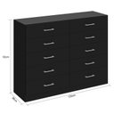 Ver imagem 3 de Cômoda para Quarto 10 Gavetas Caribe