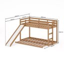 Ver imagem 3 de Conjunto Beliche Extensível Infantil e Escorregador Family Casatema MadeiraOriginals