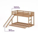 Ver imagem 5 de Beliche Infantil Montessoriana Extensível Family com Escorregador Casatema MadeiraOriginals Marrom/Amendoa