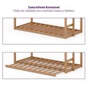 Ver imagem 6 de Beliche Infantil Montessoriana Extensível Family com Escorregador Casatema MadeiraOriginals Marrom/Amendoa