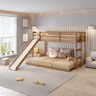 Conjunto Beliche Extensível Infantil e Escorregador Family Casatema MadeiraOriginals - 2