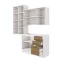 Ver imagem 3 de Conjunto para Banheiro Kappesberg Celeste 4 Peças Branco/nogueira 200cm