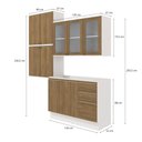 Ver imagem 4 de Conjunto para Banheiro Kappesberg Celeste 4 Peças Branco/nogueira 200cm