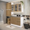 Ver imagem 1 de Conjunto para Banheiro Kappesberg Celeste 4 Peças Branco/nogueira 200cm