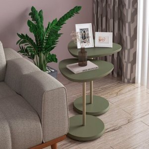 Kit Móveis para Sala de Estar Mesa Apoio Bel