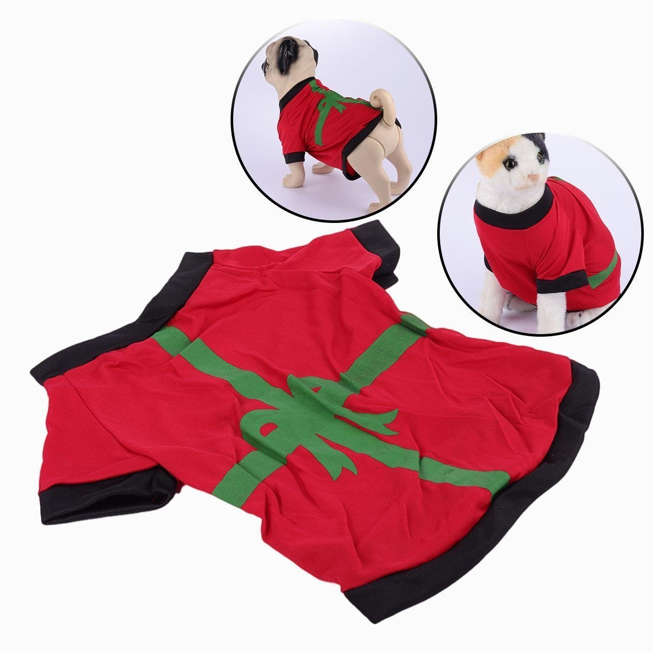 Fantasia para Pet Roupa de Natal Presente Vermelho - 32cm - 2