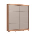 Ver imagem 1 de Guarda-Roupa 2 Portas de Correr 4 Gavetas Pontal 100% MDF Marrom/Cedro/Duna