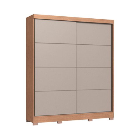 Guarda-Roupa 2 Portas de Correr 4 Gavetas Pontal 100% MDF Marrom/Cedro/Duna