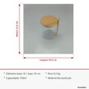 Ver imagem 5 de Pote Hermético de Borossilicato 750ml Transparente 12x10x10cm Mantimentos Tampa