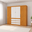 Ver imagem 1 de Guarda Roupa 4 Portas 6 Gavetas Xline -grand Line