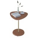Ver imagem 3 de Kit 2 Mesas de Apoio Bel Marrom 100% MDF