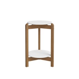 Mesa Lateral Tampo em MDF com Pés de Madeira Maciça - 4