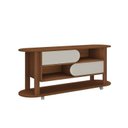 Ver mais imagens de Kit para Sala de Estar com Rack e Mesa de Centro e Mesa de Apoio Mundi Marrom 100% MDF