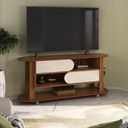 Ver imagem 4 de Kit para Sala de Estar com Rack e Mesa de Centro e Mesa de Apoio Mundi