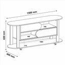 Ver imagem 5 de Kit para Sala de Estar com Rack e Mesa de Centro e Mesa de Apoio Mundi