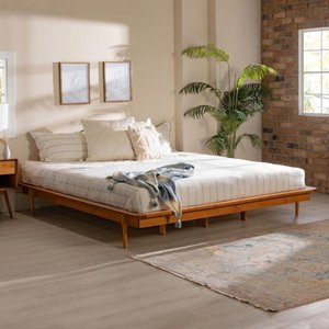 Base para Cama King Lunna Madeira de Pinus