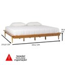 Ver imagem 3 de Base para Cama King Lunna 100% Madeira Maciça