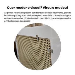 Kit para Sala de Estar Rack e Buffet e Mesa de Centro Charlotte - 14