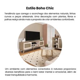 Kit para Sala de Estar Rack e Buffet e Mesa de Centro Charlotte - 16