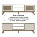 Ver imagem 7 de Kit para Sala de Estar Rack e Buffet e Mesa de Centro Charlotte Marrom 100% MDF