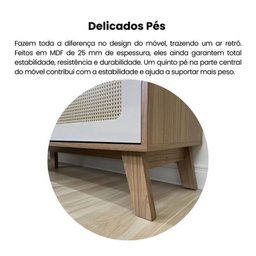 Kit para Sala de Estar Rack e Buffet e Mesa de Centro Charlotte - 15