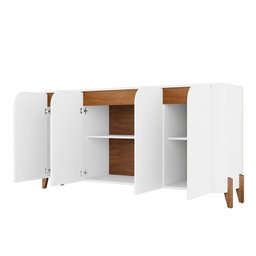 Buffet 165cm 4 Portas Pés de Madeira Maciça Memphis - 5