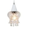 Lustre Pendente Taschibra Cristal Aisha Boreal E27 Transparente Bivolt Branco - 1