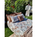 Ver imagem 4 de Cobre Leito Full 3 Peças Malha 100% Algodão Zono Enxovais Estampado Cinza e Camelo