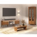 Ver imagem 1 de Conjunto Rack e Cristaleira e Mesa de Centro Murano Marrom