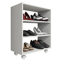 Ver imagem 3 de Sapateira Organizador Porta Sapatos Mdf com Rodízios Plancasa