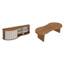 Ver imagem 2 de Conjunto Rack e Mesa de Centro Magnum Marrom