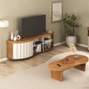 Ver imagem 1 de Conjunto Rack e Mesa de Centro Magnum Marrom