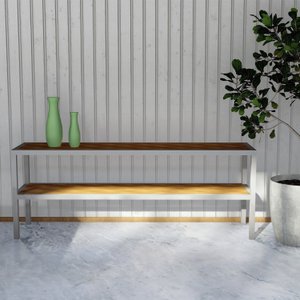 Aparador para Jardim 200cm em Estrutura de Alumínio Malta