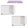 Cômoda 4 Gavetas 1 Porta com Tampo em Madeira Maciça Baby Tubbi Casatema MadeiraOriginals - 5
