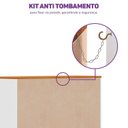 Ver mais imagens de Cômoda 4 Gavetas 1 Porta com Tampo em Madeira Maciça Baby Tubbi Casatema MadeiraOriginals Branco/Caramelo