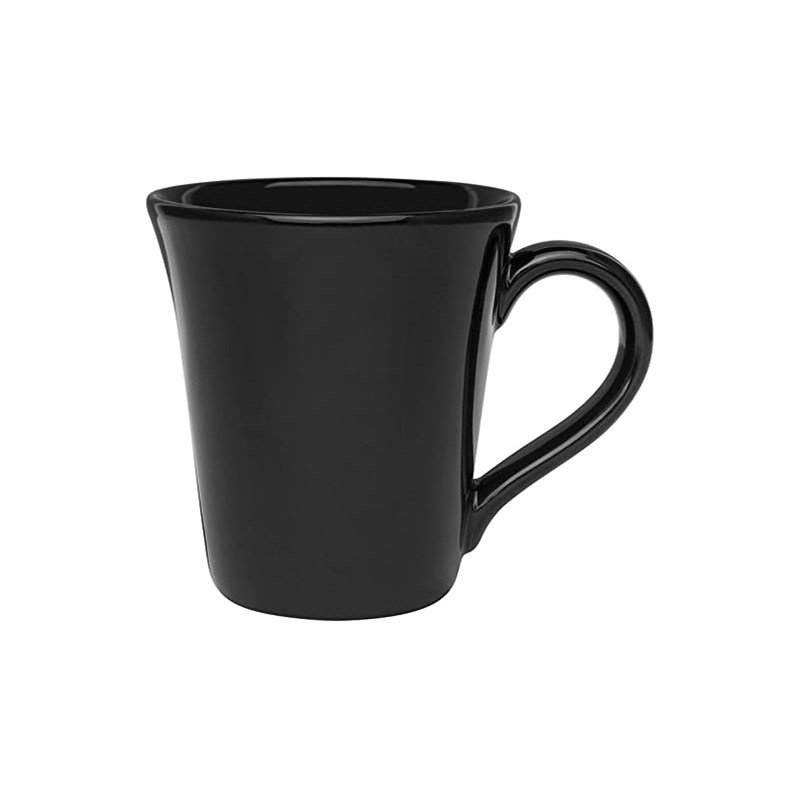 Caneca Tulipa Café Chá Porcelana 250ml Preto