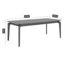 Ver imagem 3 de Mesa de Sala Jantar Ficus Natuame C/ Tampo Madeirado 210x100cm Carvalho/cinamomo - Cimol